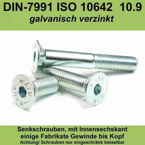 Din 7991 senkschrauben - din,