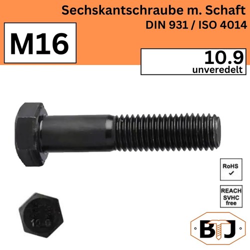 M16 din 931 9 - din-931, 10.9