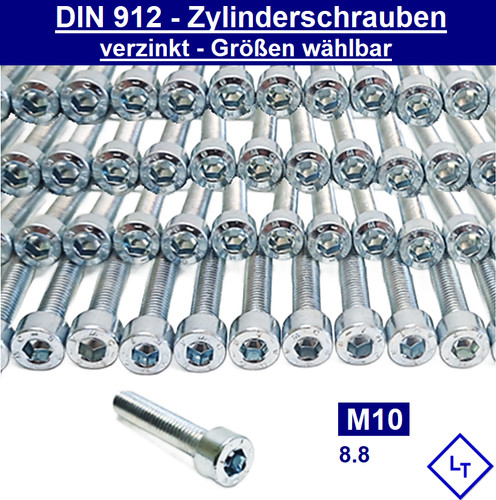 Din 912 m10 zylinderschrauben - m10,