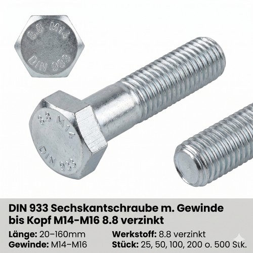 Sechskantschrauben din 933 - din,