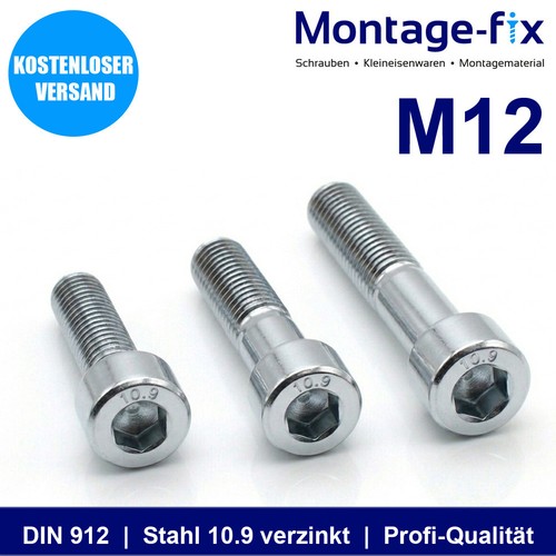 M12 zylinderschrauben din 912 - zylinderschrauben,