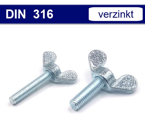Flügelschrauben din 316 - din,