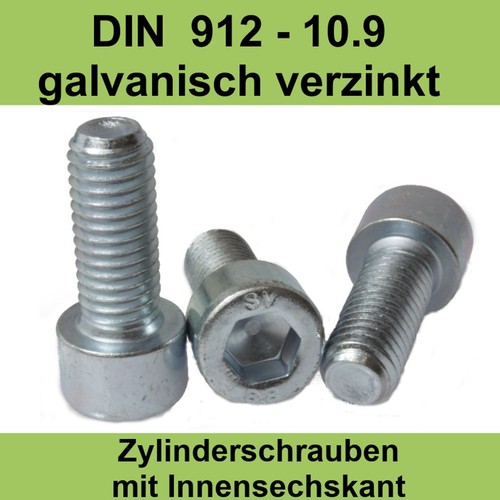 M10 din 912 verzinkt - m10,