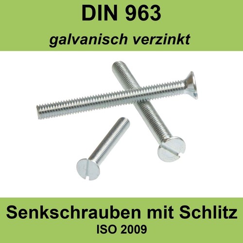 Din 963 verzinkt - din,