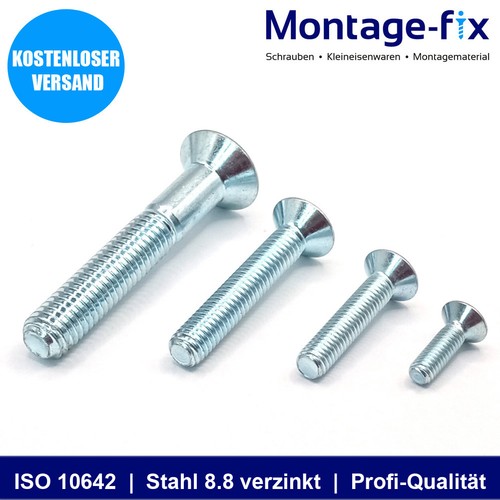 Senkkopfschrauben stahl 8 - stahl, 8.8
