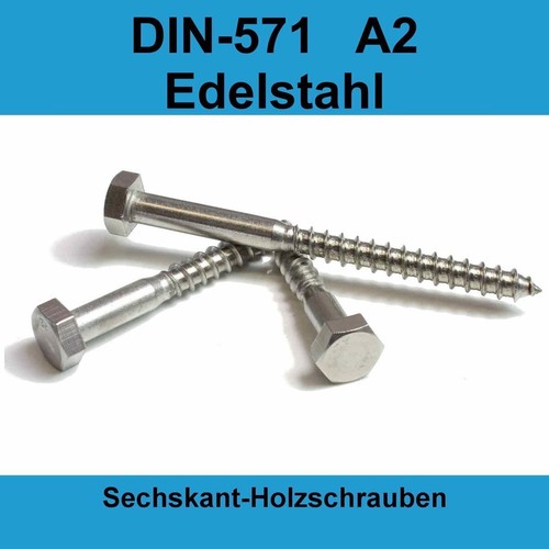 Din 571 holzschrauben a2 - m8,