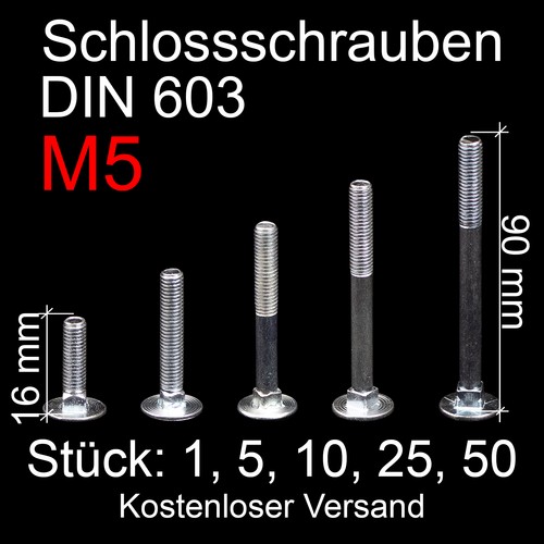 Schlossschrauben verzinkt - schlossschrauben,