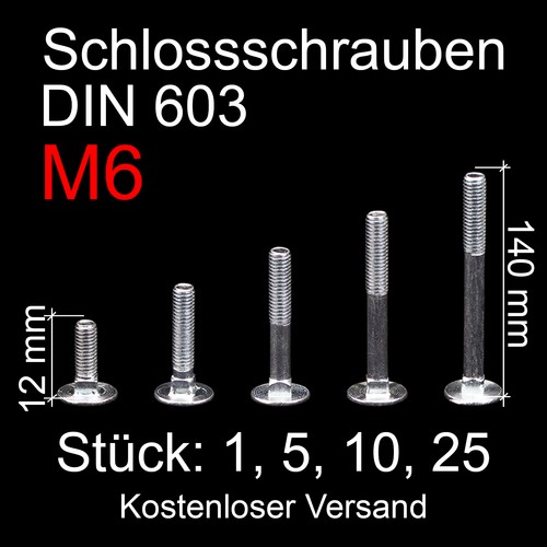 Schlossschrauben verzinkt - schlossschrauben,